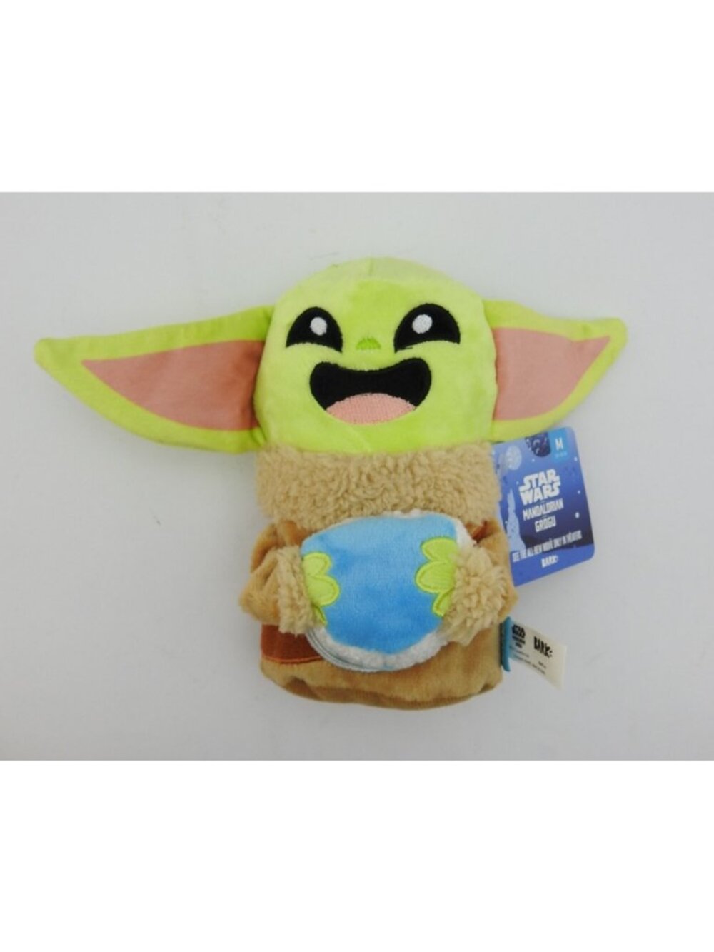 New BARK Star Wars Mandalorian Snack Time Grogu Plush Tug Dog Toy Medium